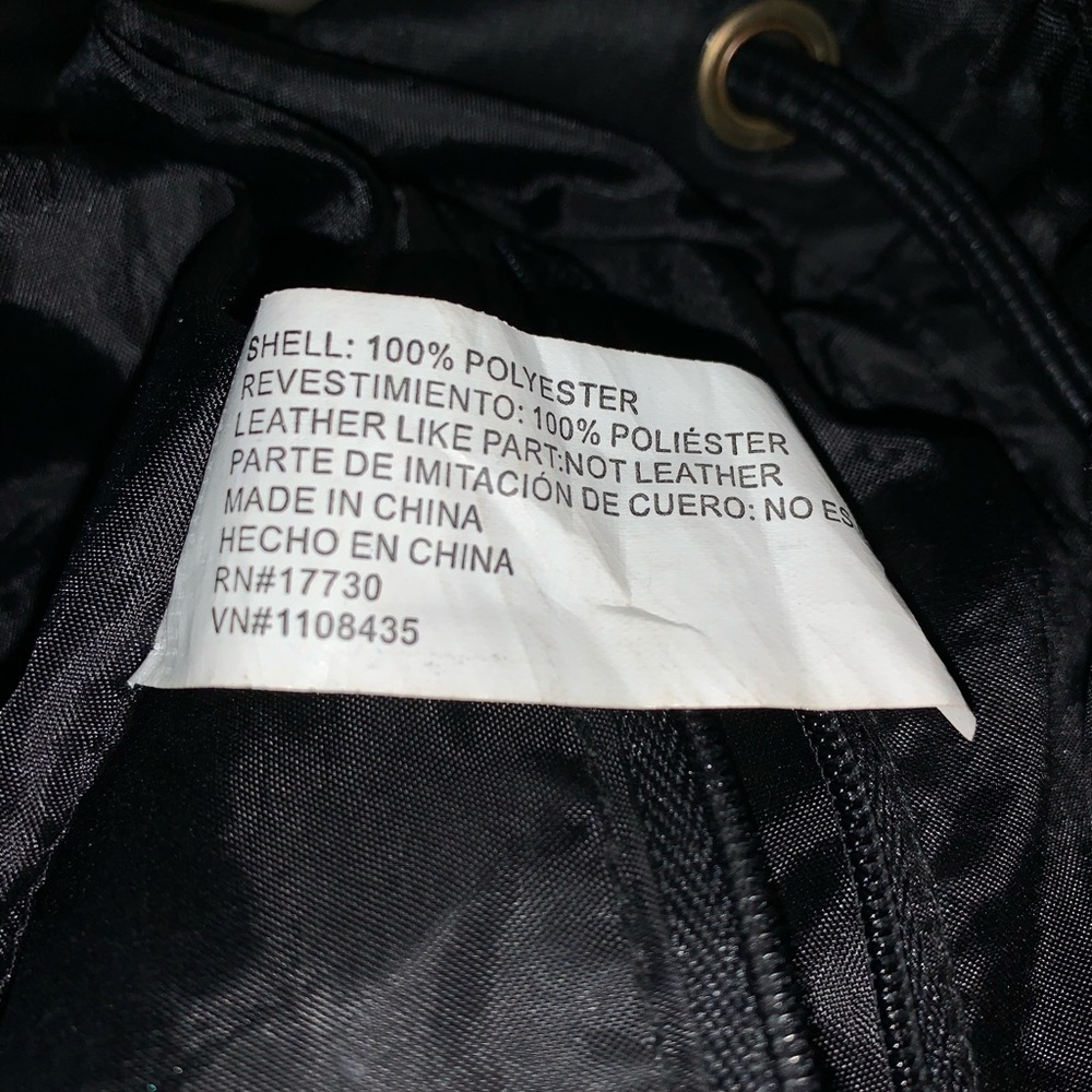 Black Polyester Backpack. - image 3